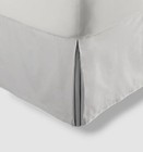Hudson Park Collection White Egyptian Percale Queen Size Bed Skirt
