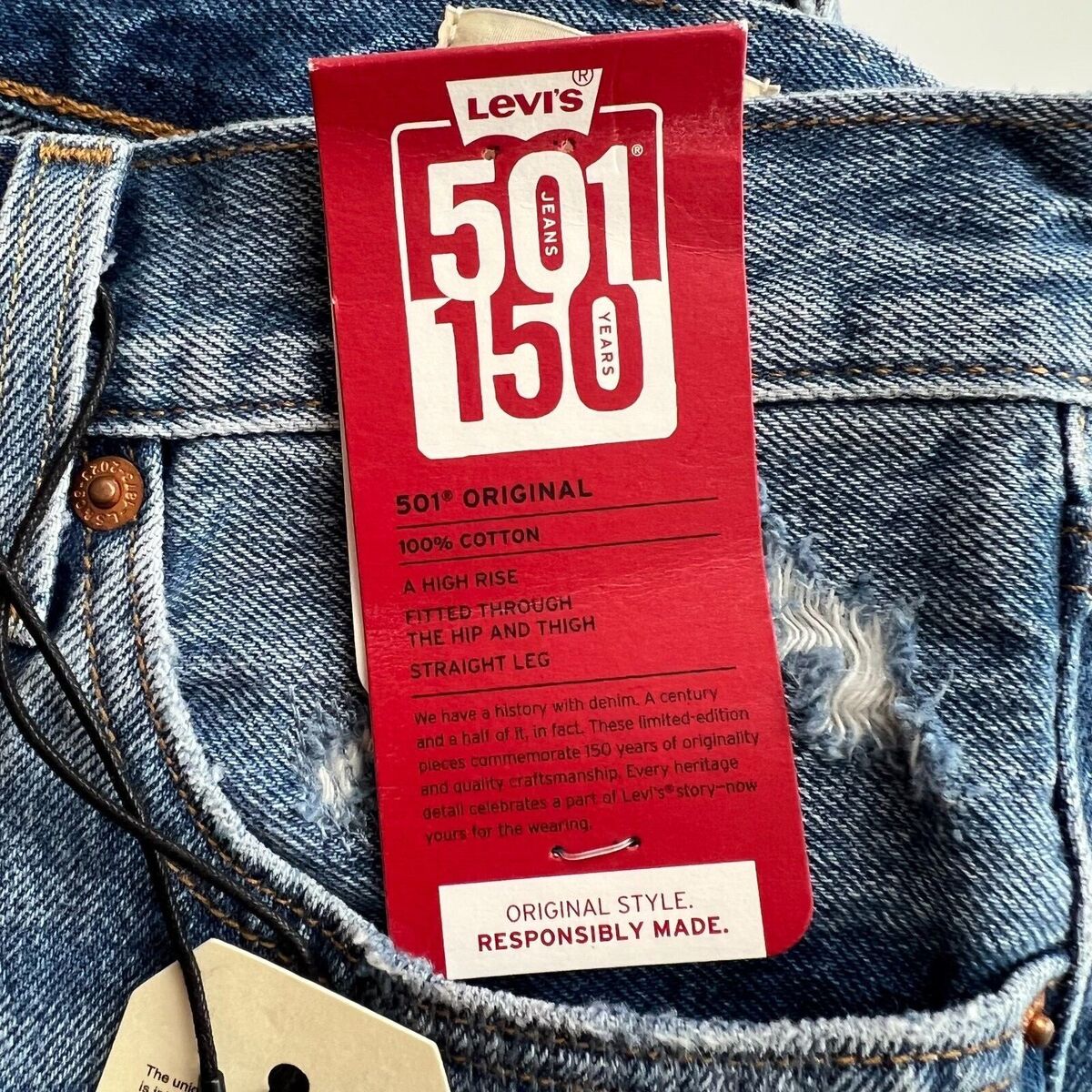 Levi's 150th Anniversary Women 501 Original Fit Selvedge Levi's 150th Anniversary Women 501 Original Fit Selvedge
