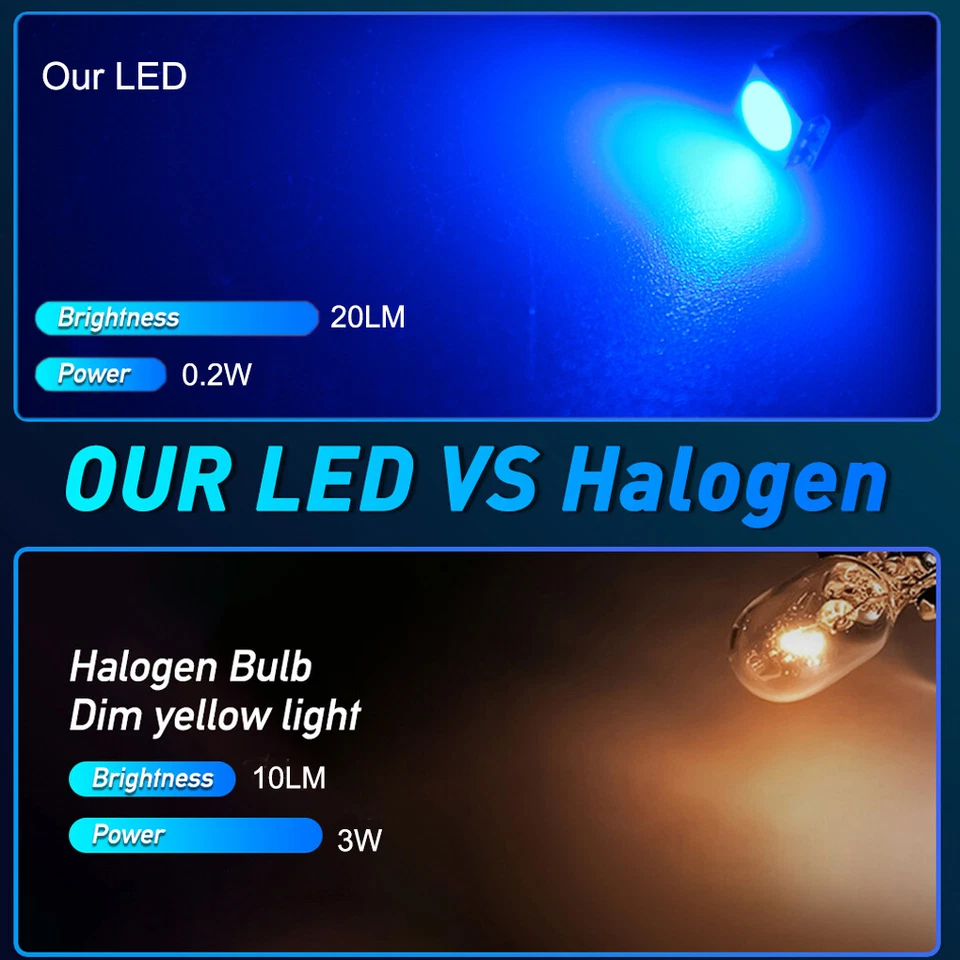 Cuadro calibre azul + kit LED climatizador para Honda Civic del sol 1993-1997 Foto 2 de 4