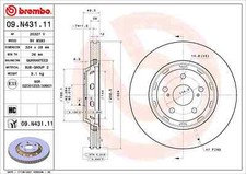 2 dischi freno Brembo Ø 324 ventilati internamente per Toyota Venza GGV1_ AGV1__V1_
