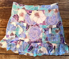 VTG Y2K MINI SKIRT PURPLE BLUE Boho Cocktail FLIRTY Fairy Pixie CUTE NEW  50 S