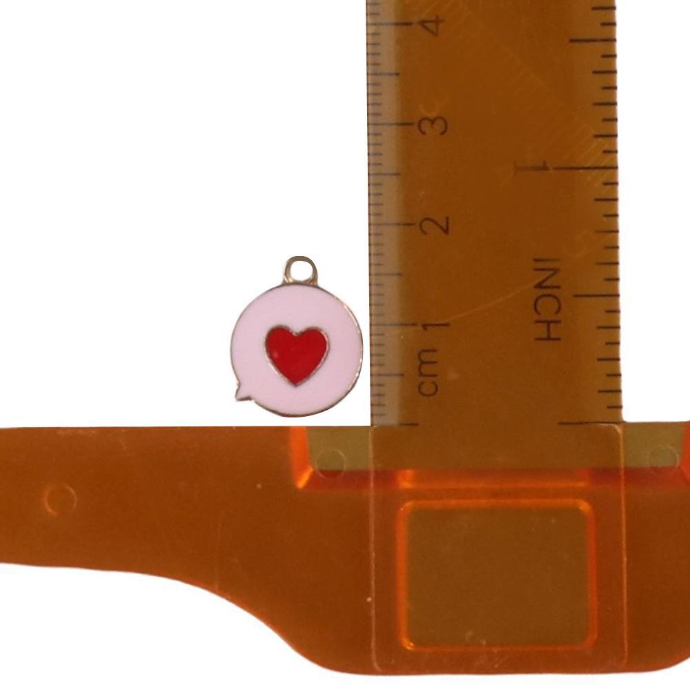 Alloy Flat Round Charms with Heart DIY Crafts Jewelry Making Dainty Charm 646195141700 eBay