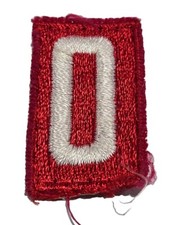 Vintage BSA Boy Scout of America Red White Troop Pack Number Patch  0 Old -2143