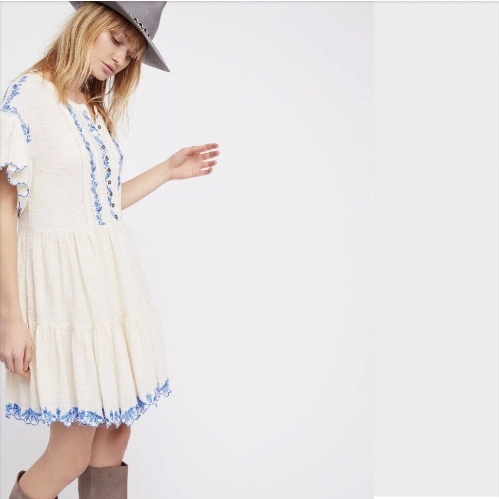 sachin and babi light blue dress Free People Embroidered Dresses for Women for sale main image 0
