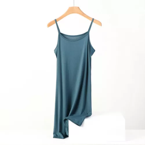Damen Camisole Baumwolle Unterkleid locker Petticoat Unterrock Negligee Nachthemd - Bild 26 von 36