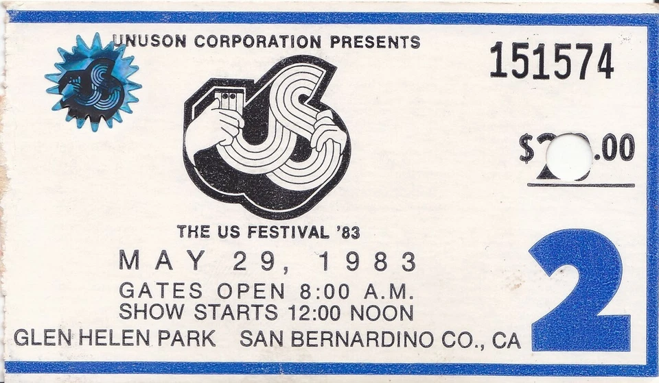 VAN HALEN - US FESTIVAL 1983 FULL PERFORMANCE - 2hr20min - Image 3 of 4