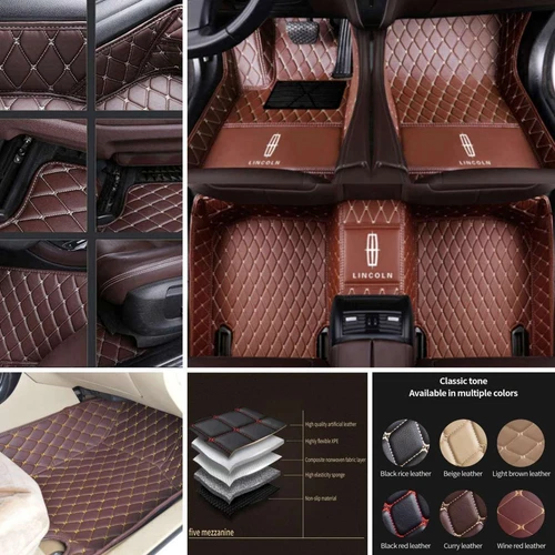 For Lincoln Town Car 1998-2011 Custom Carpets All Weather Car Floor Mats Auto - Imagen 24 de 36