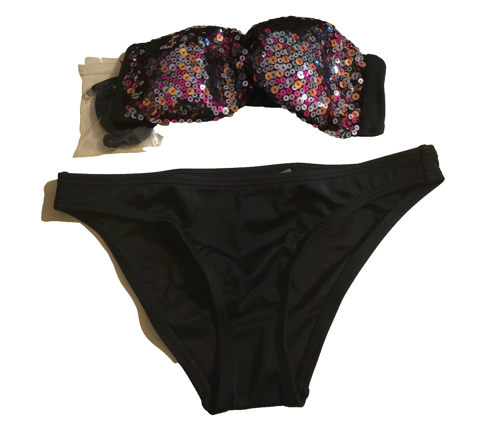 Por Algodón Victoria's Secret Negro Traje de Baño para Mujeres