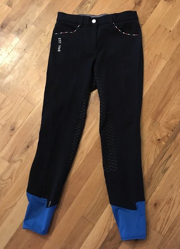 Blue Horse Riding Pants Women 