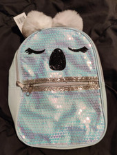 Girl's Youth Light Blue Sequin Mini Backpack NWT