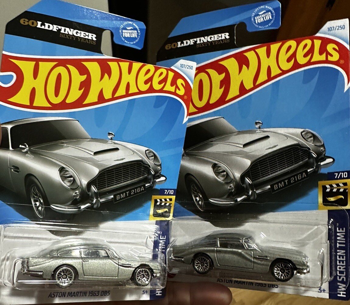 Hot Wheels Aston Martin 1963 DB5 Goldfinger 60 Yr Hot Wheels Aston Martin 1963 DB5 Goldfinger 60 Yr