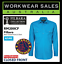 thumbnail 2 - PILBARA Ritemate Shirt Mens Closed Front L/S Work Farm Shirt RM200CF Long Sleeve