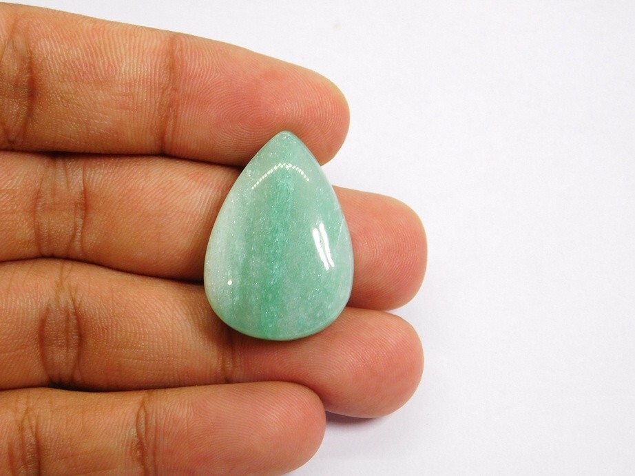 Natural Green Aventurine Cabochon Loose Gemstone For Jewelry. 50 