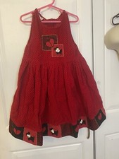 Vintage Samara Girls Holiday Puppy And Hearts Valentine Dress Size 6x