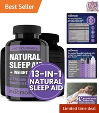 Natural Sleep Aid with Magnesium  L-Theanine - 60 Count Sleep Pills for Adults