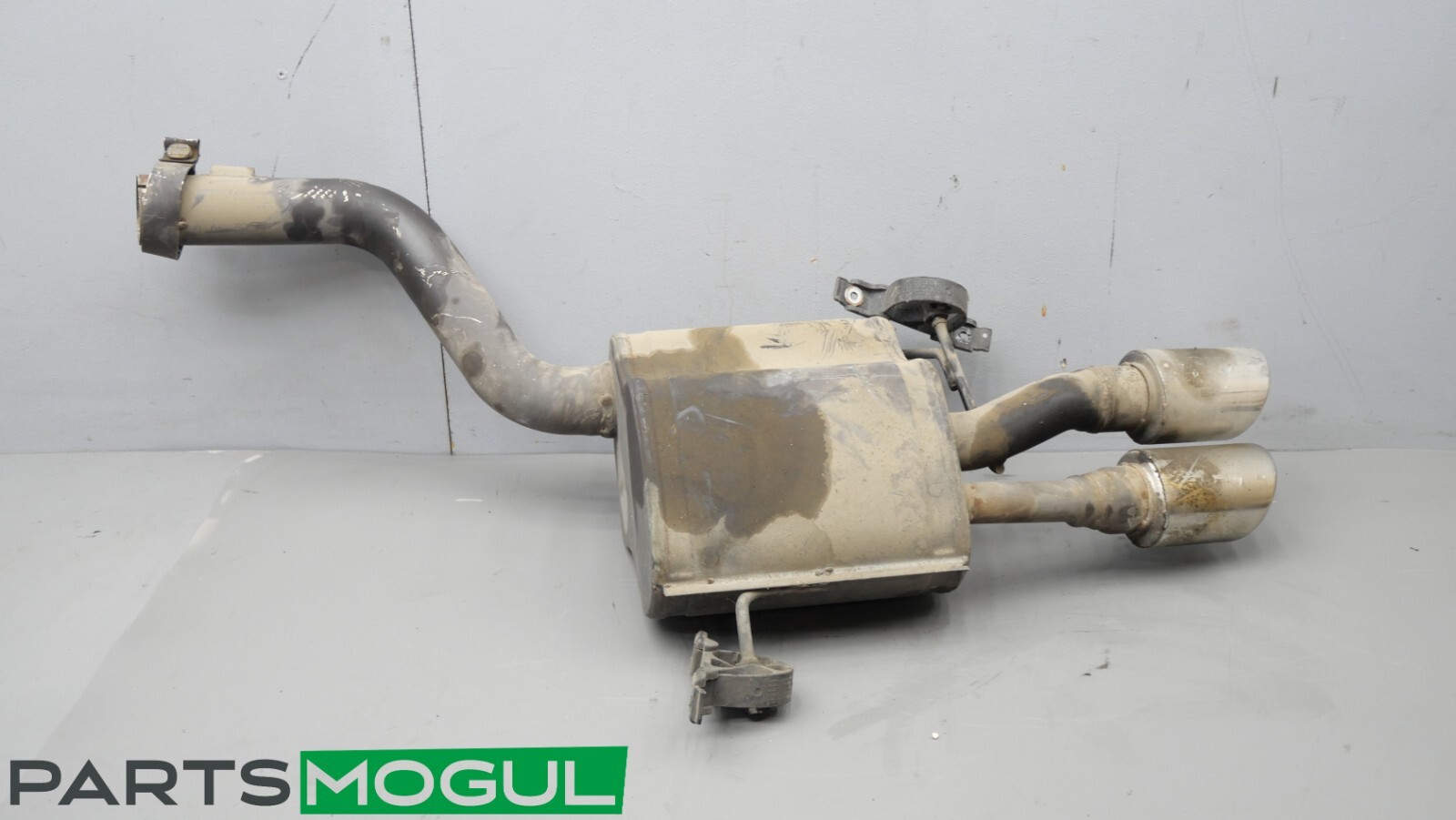 06 MASERATI QUATTROPORTE M139 REAR LEFT EXHAUST MUFFLER DUAL TIPS OEM