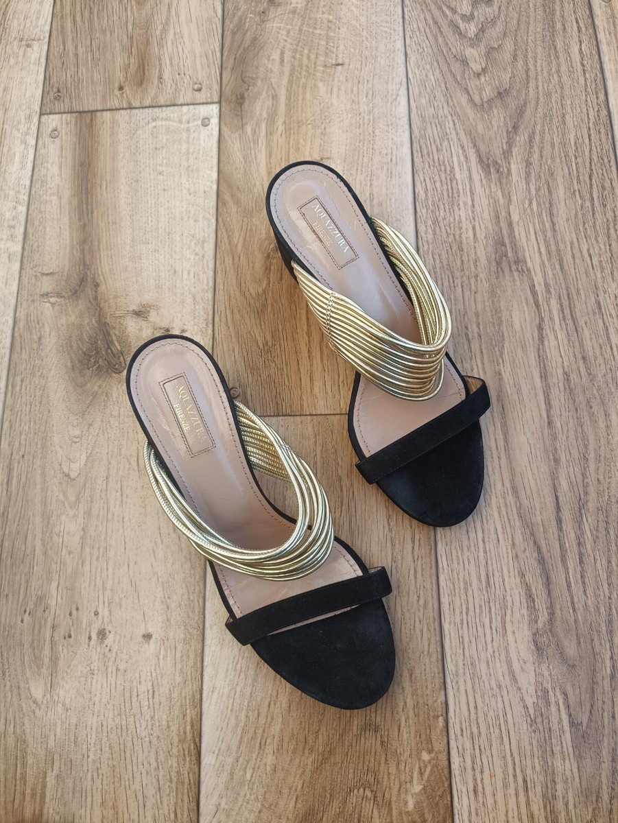 AQUAZZURA RENDEZ VOUS SANDALS SIZE 38 EU, 7.5 US, 5.5 UK | eBay