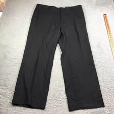 Banana Republic Pants Mens 38/30 Classic Fit Black Wool Flat Front Slacks NEW