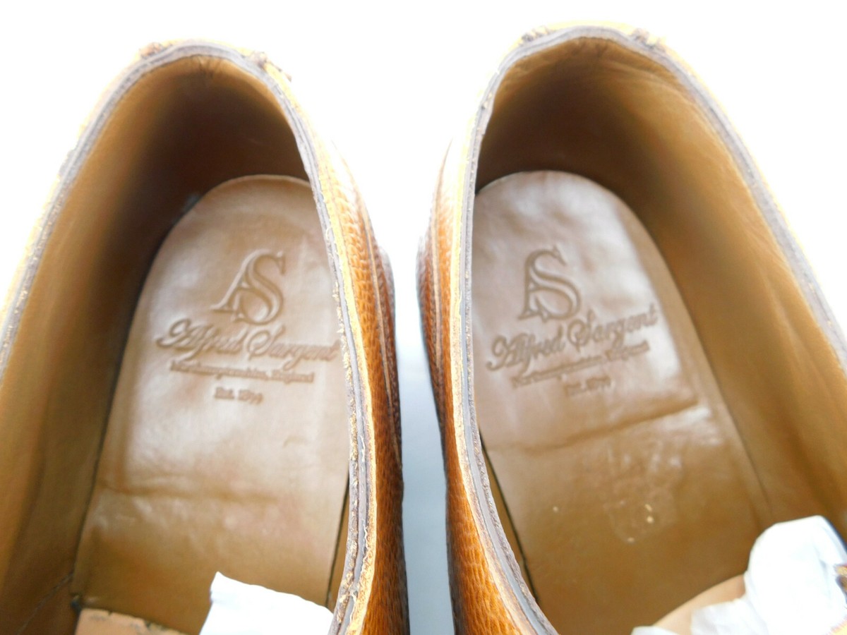 ALFRED SARGENT Size 11 DEBCAP Textured Natural Tan Cap Toe  display picture 3