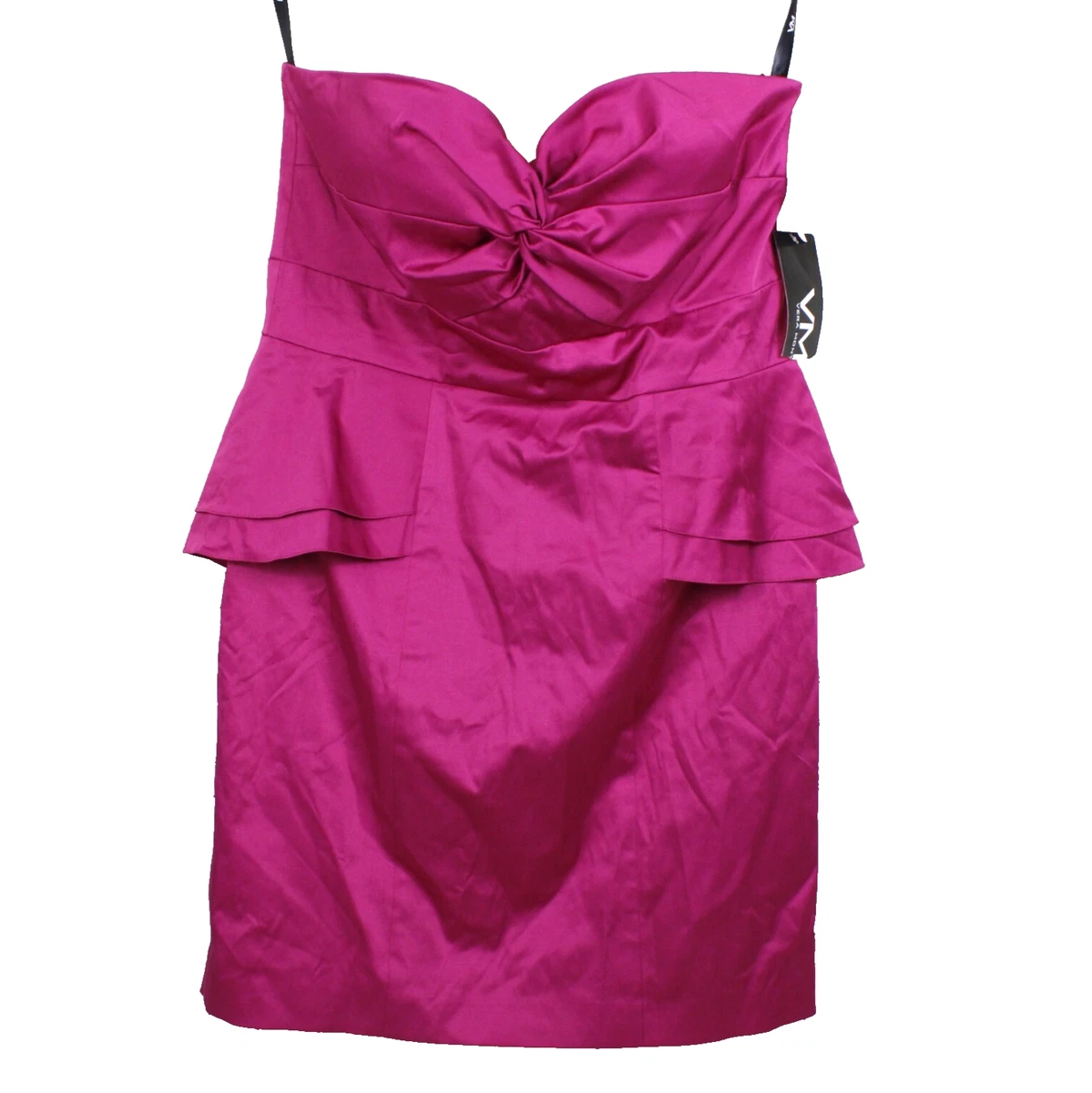 Vera Mont Abito Da Sera Donna – Eleganza Moderna In Raso, Modello Avvolgente, Colore Blu