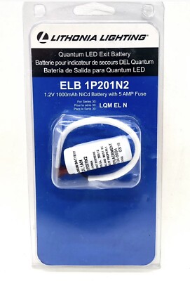 Lithonia Lighting ELB 1P201N2 Quantum 1.2-Volt Exit Sign Replacement Battery