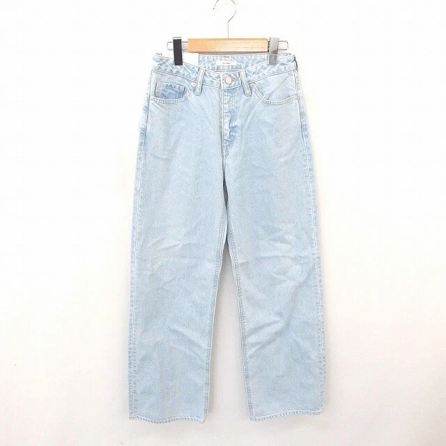 Kurane Clane Tagged Pants Denim Jeans Wide High Waist Zip Fly Wash Processing 26
