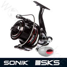 Sonik SKS 8000 Mulinello da pesca surf mare da spiaggia nero piscina fissa