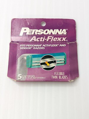 Personna Acti Flex & Sensor Razor Cartridges With Aloe And Vitamin E 5 Pack NEW