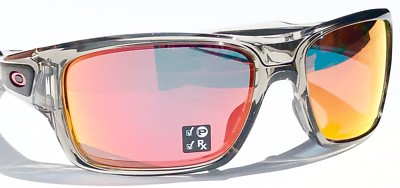 NEW Oakley TURBINE Grey Smoke Ink POLARIZED PRIZM Ruby Iridium