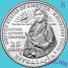 2024 (S) ZITKALA-SA AMERICAN WOMEN UNCIRCULATED QUARTER