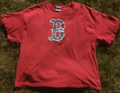 Vintage Majestic Boston Red Socks T Shirt Red Men's Size XL