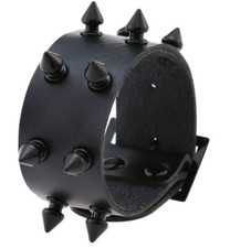 Nietenband Stachelband Schwarz kurz Metall Punk Gothic Arm