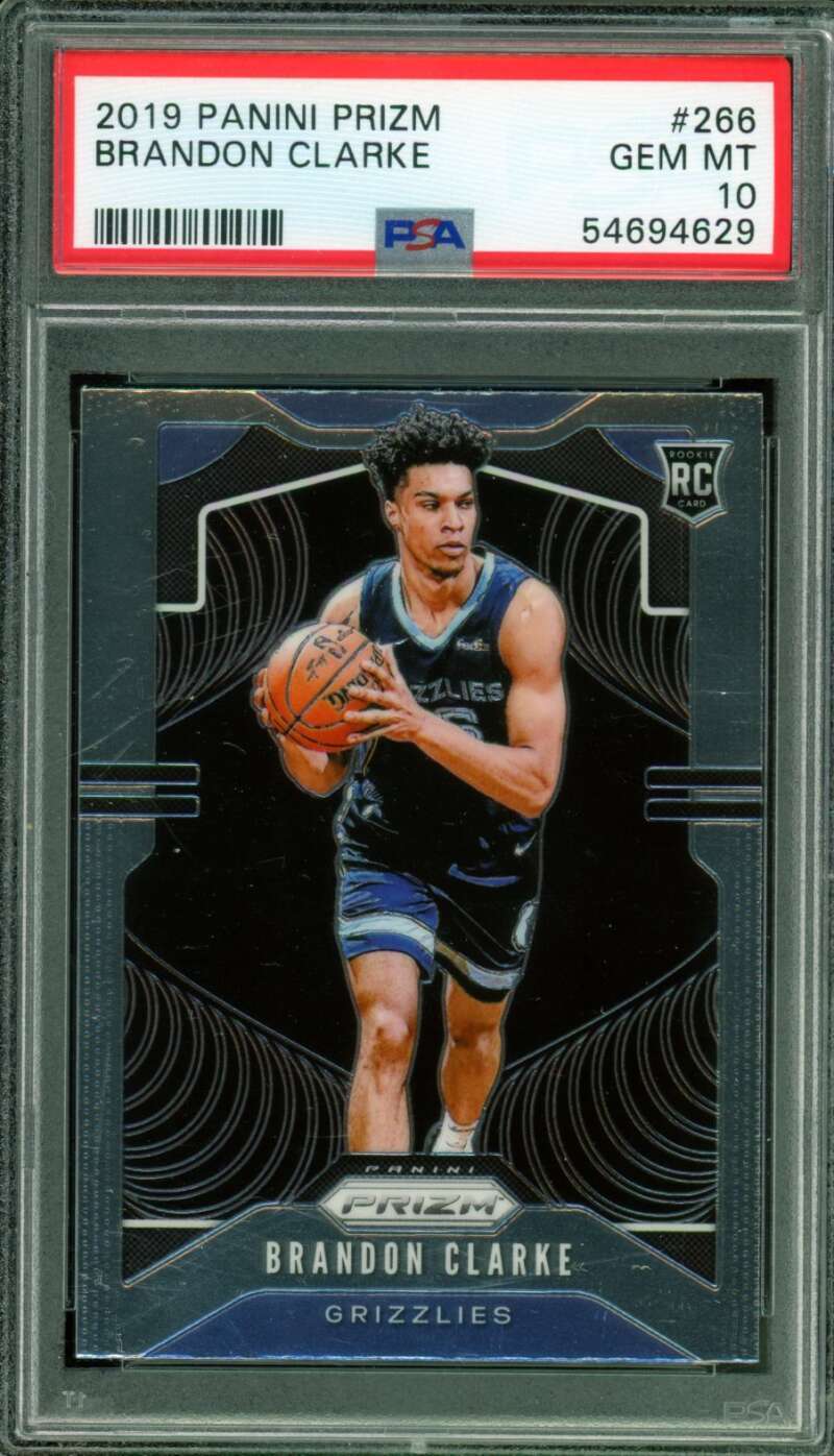 Brandon Clarke Rookie Card 2019-20 Panini Prizm #266 PSA 10