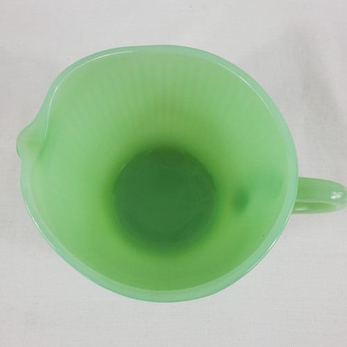 Vintage Jadeite Fire-King Oven Ware Creamer 3 Inch Made In USA Jane Ray - Picture 2 of 5