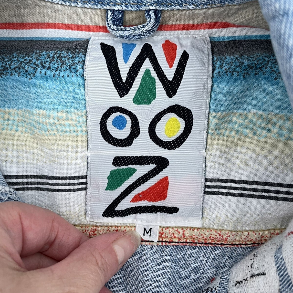 【WOOHWA】REBET DENIM JK WOOHWA】REBET DENIM JK Wooz WEAR VTG 80S Western Denim Jean