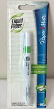 New Papermate LIQUID PAPER White Out Correction PEN Fast Dry Precision Tip