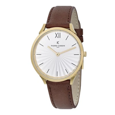 Pierre Cardin Pigalle Plissée Braun Unisex Armbanduhr CPI.2004 - Bild 1 von 4