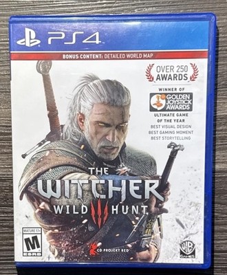 The Witcher 3: Wild Hunt w/ Map PS4 PlayStation 4 Tested