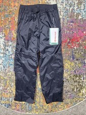 Marmot Precip Eco Waterproof Rain Pant Youth Small Black Kids Lightweight NEW 65