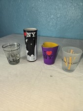 Lot Of 4 New York Shot Glasses