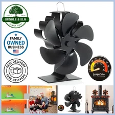 Wood Stove Fan Heat Powered Fireplace Fan Non Electric for Wood Burning Stoves