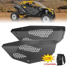 Kemimoto Utv Aluminum Half Door Panels Without Frame For Can-am Maverick R 2024
