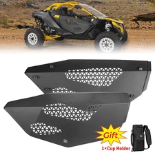 KEMIMOTO UTV Aluminum Half Door Panels Without Frame For Can-Am Maverick R 2024+