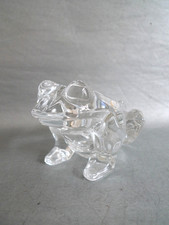 Cendrier en cristal de Vannes formant une grenouille