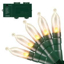 Christmas Lights with Timer Battery Operated String Lights 200 LED 8 Modes St...