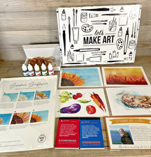 Lets Make Art LMA LOT of 4 NEW Watercolor Tutorials Sarah Cray Assorted w/Paint