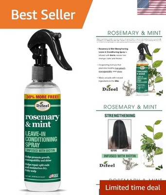 Rosemary & Mint Leave-In Conditioner with Biotin - Hydrating & Strengthening 8oz
