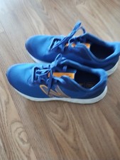 New Balance Fresh Foam Arishi v4 Kids' Running Shoes Color: Blue Hot Marigold 7
