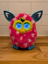 2012 Hasbro Furby Boom Pink and White Polka Dot Interactive Toy - Tested
