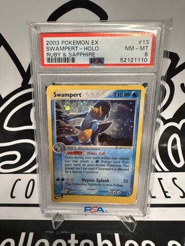 Swampert #13 Pokemon Ruby & Sapphire PSA 8